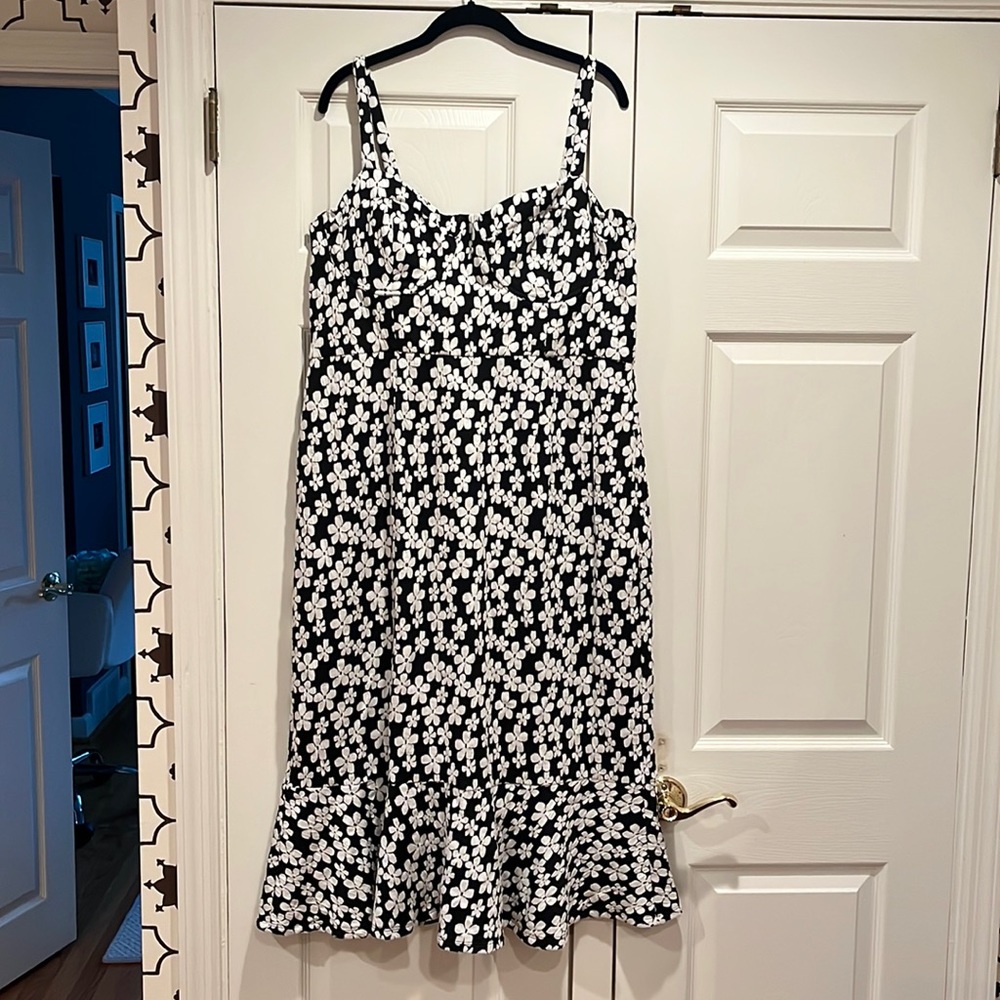 Black and white Anthropologie sundress